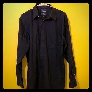 Stafford dark blue dress shirt